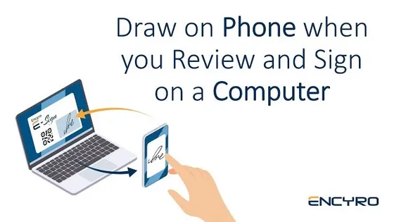 Draw Signature on Phone When Reviewing Document on a Computer